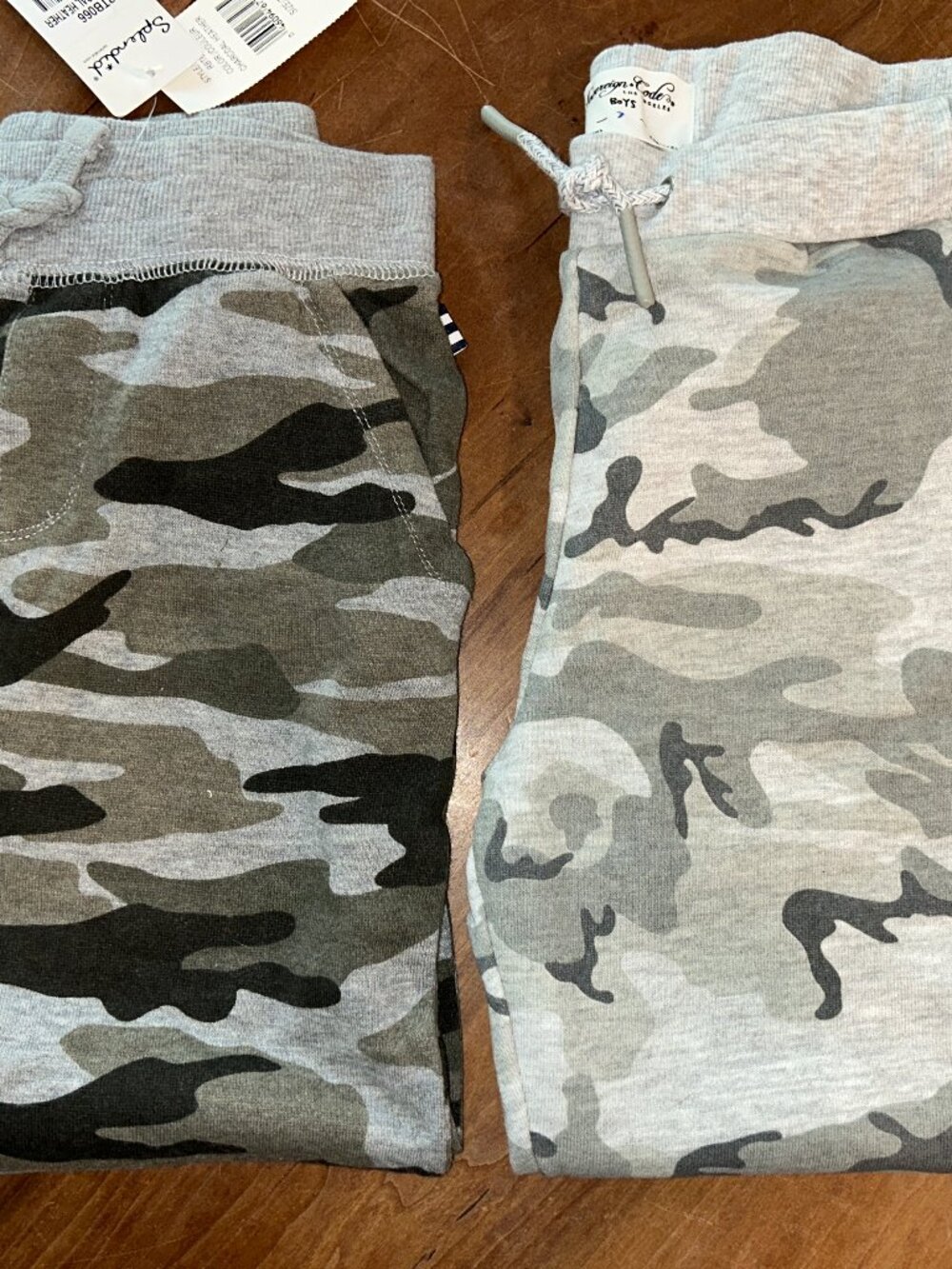 Sweatpants, Splendid and Sovereign Code, Size 7, NWT, Grey Camo